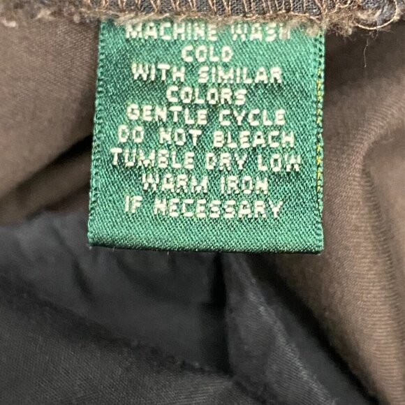 Lauren Ralph Lauren Women's Wide Leg Brown Cropped Trousers Size 14 - Picture 8 of 8